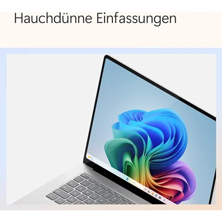Microsoft Surface Laptop | Copilot+ PC | 15” Touchscreen | Snapdragon® X Elite (12 Kerne) | 16GB RAM | 512GB SSD | neuestes Modell, 7. Edition | Platin – Bild 2