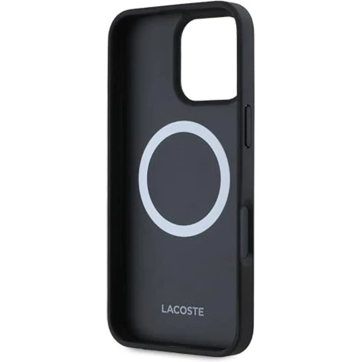 Lacoste Iconic Petit Pique Smartphone-Hülle für Apple iPhone 16 Pro Max, Schwarz, mit MagSafe-Kompatibilität und robustem Schutz – Bild 7