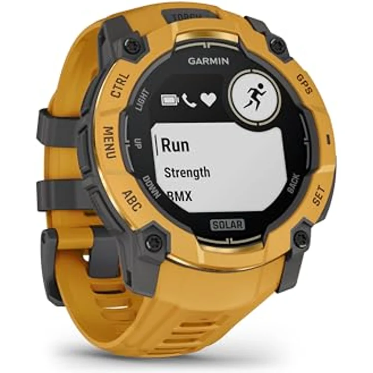 Garmin Instinct 3 50mm SOLAR – Multisport-Smartwatch mit 1,1" Display, bis zu 40 Tage Akkulaufzeit, 80+ Sport-Apps, Navigationsfunktion, LED-Taschenlampe, wasserdicht – Bild 3