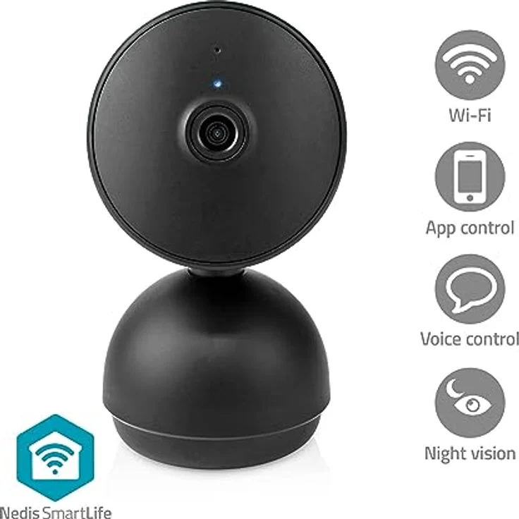 NEDIS SmartLife Innenkamera - Wi-Fi - Full HD 1080p - Pan tilt - Bewegungssensor - Nachtsicht – Bild 2