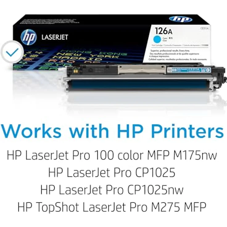 HP 126A (CE311A) Blau Original Toner für HP Color Laserjet Pro CP1025, M175, TopShot Laserjet Pro M274 – Bild 3