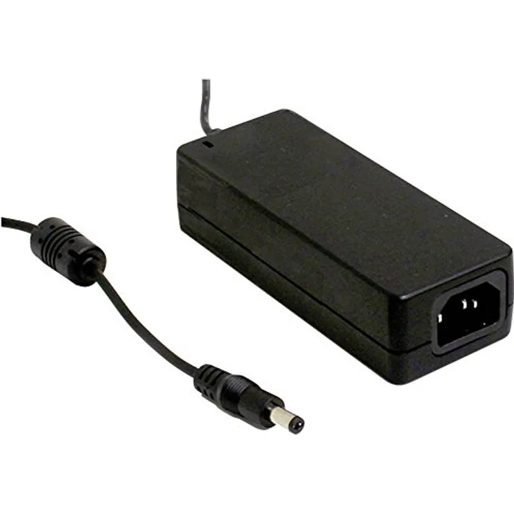 MeanWell GSM60, Desktop Power Adapter ErP Medical (60 W), AC/DC-Netzteil mit 91 % Wirkungsgrad und niedrigem Leerlaufstrom