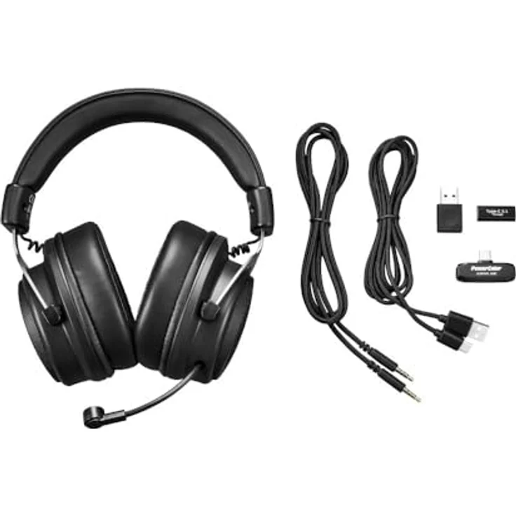 Powercolor ALPHYN AH10 WL Gaming Headset (Kabellos), Gaming Headset, Schwarz – Bild 8