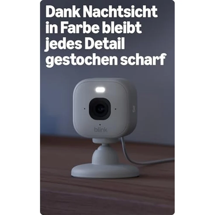 Ring Blink Mini 2K+, Netzwerkkamera mit 2560 x 1440 Pixeln, kabellos, Weiss – Bild 3