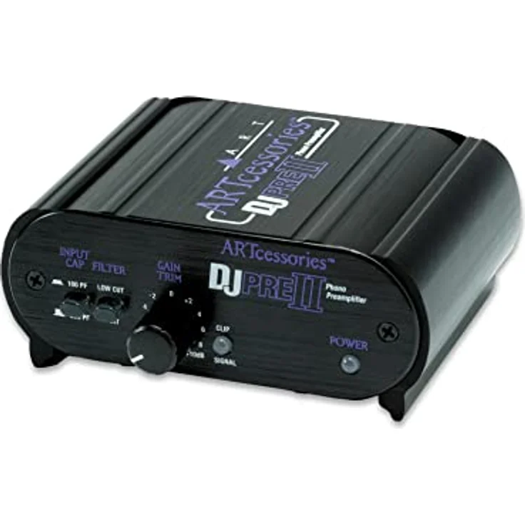 ART DJ Pre II 2.0 Phono-Vorverstärker Innenbereich, Kabellos, schwarz, Audio-Verstärker (2.0 Kanäle, 0,01%, 90 dB, 47000 Ohm, 10  50000 Hz, RCA) – Bild 3