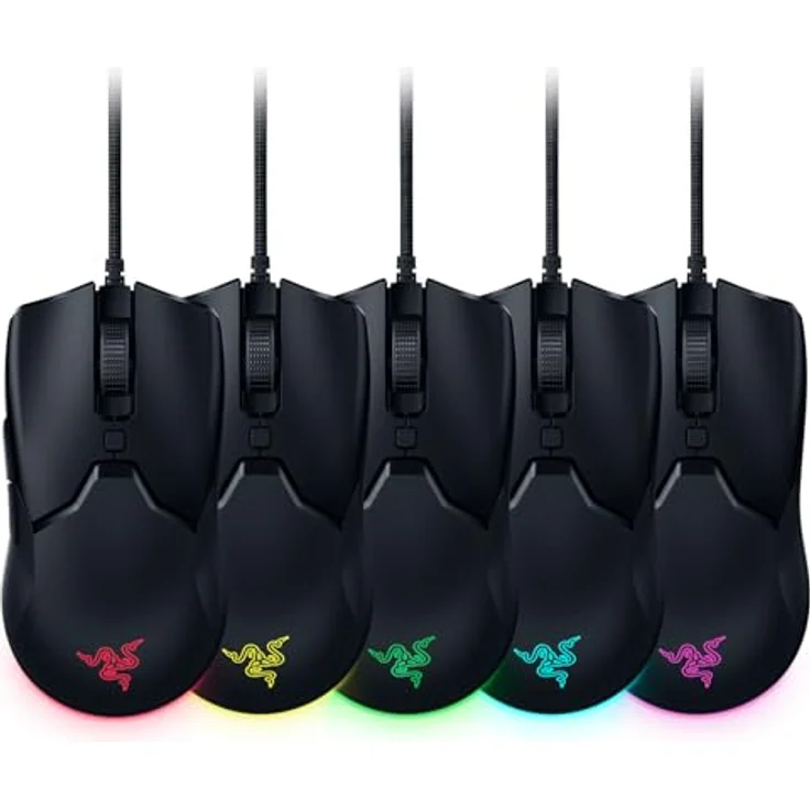 Razer Viper Mini - Ultra light Gaming Mouse (Ultraleichte beidhändige Gamer Maus mit 61g Gewicht, Speedflex-Kabel, optischer 8.500 DPI Sensor und RGB Chroma Beleuchtung) – Bild 12