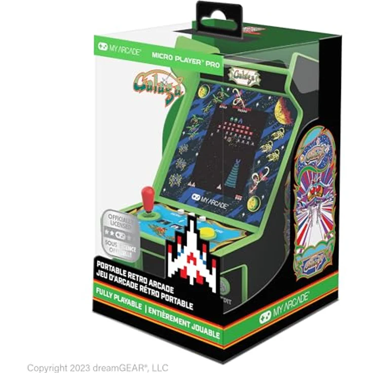 My Arcade GALAGA MICRO PLAYER PRO, Retro-Arcade-Automat 6.8 mit 2-in-1 GALAGA Shooter-Gameplay – Bild 1