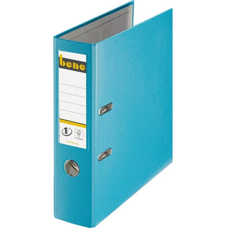 bene Aktenordner bene No.1 Power Ordner türkis Kunststoff 8,0 cm DIN A4, schmutz-und feuchtigkeitsabweisend – Bild 1
