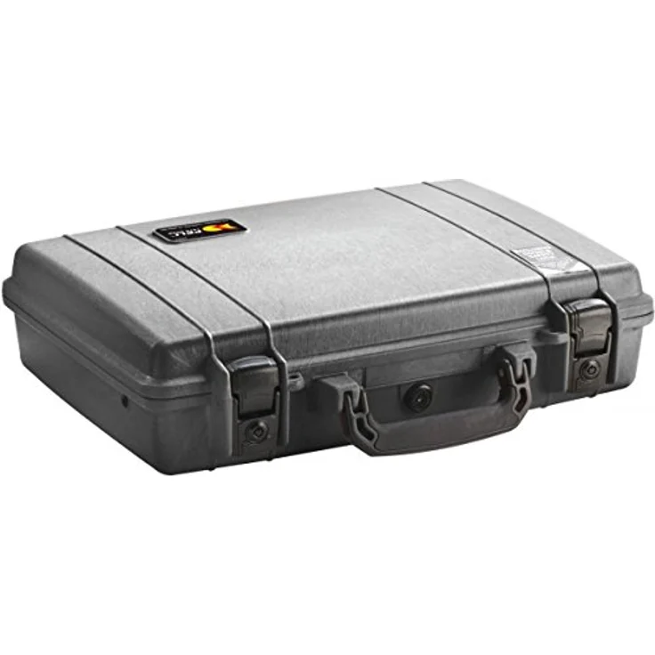 PELI 1470 Professioneller Laptopkoffer, IP67 wasser- und staubdicht, 11L Volumen, schwarz, ohne Schaumstoff – Bild 1