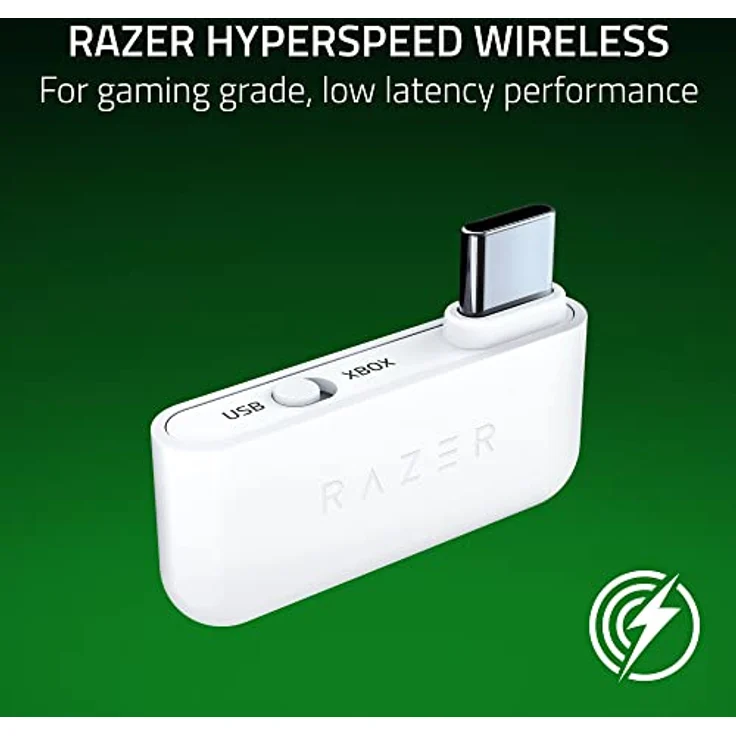 Razer Kaira HyperSpeed - Kabelloses Multiplattform-Gaming-Headset für Xbox (HyperSpeed Wireless, Triforce 50-mm-Treiber, HyperClear Kardioiden-Mik, FlowKnit Memory Foam Ohrpolster) Weiß – Bild 2