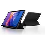 Xiaomi Redmi Pad 2 Hülle, Schutzhülle und Tablet-Ständer mit intelligentem Erkennen, schwarz