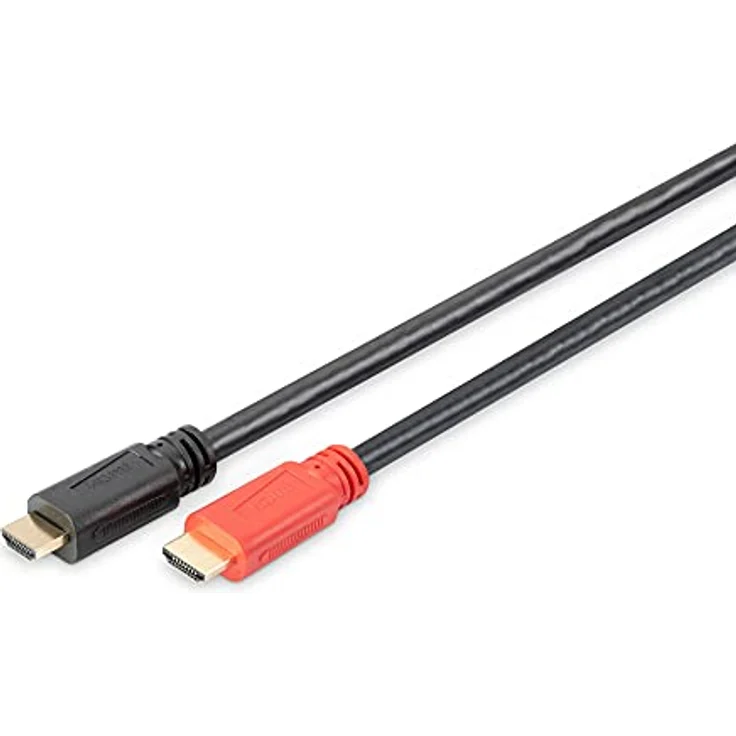 DIGITUS HDMI High Speed Anschlusskabel, 10.0m, Ultra HD 24p, CE - Schwarz – Bild 1