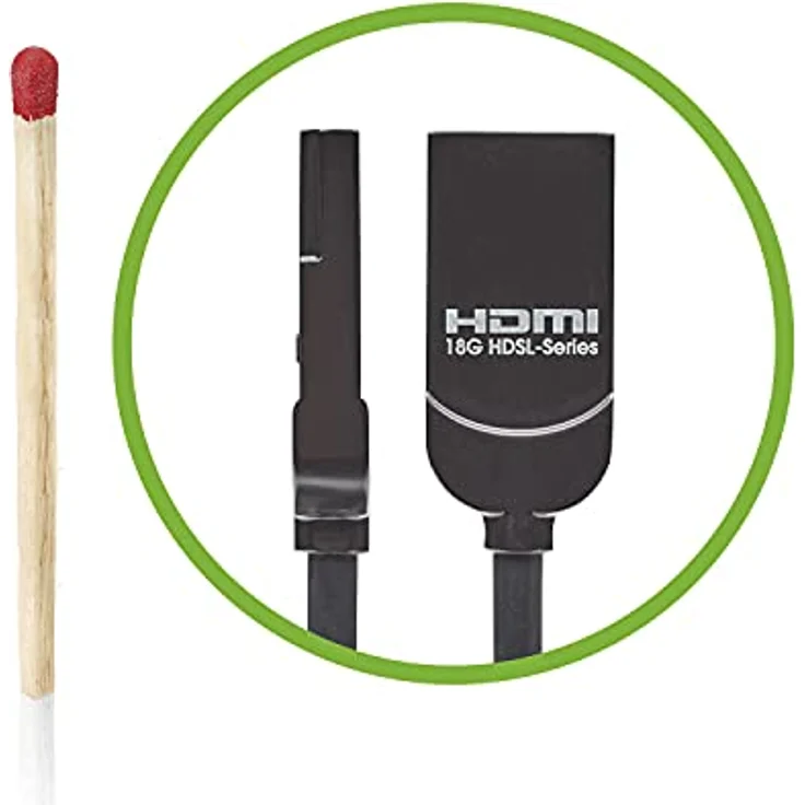HICON HDMI® Kabel Ultra Slim Fit HI-HDSL, 1,25m, 4K 60fps UHD, 18 GBit/s, HDR, 3D, Ethernet, hochflexibel – Bild 2