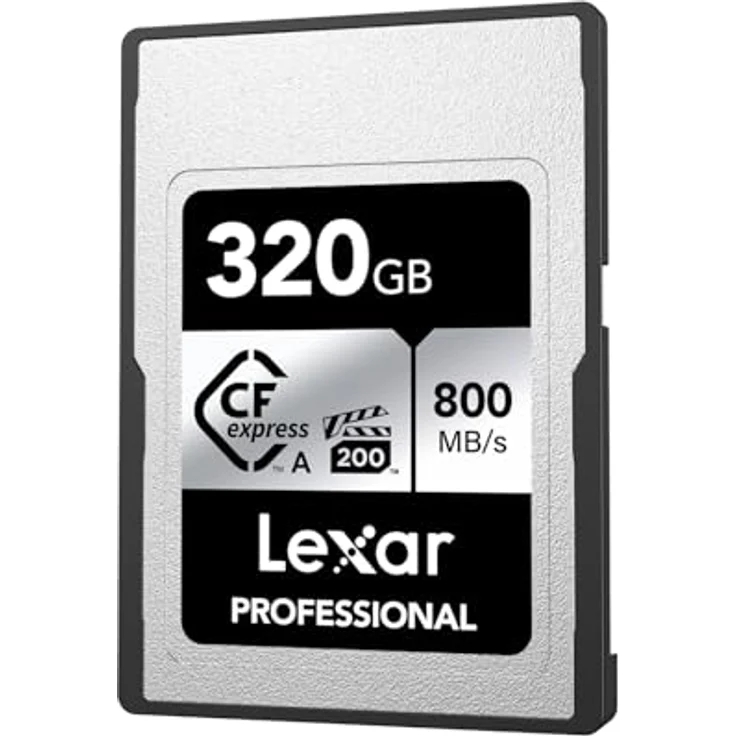 Lexar Professional SILVER Series CFexpress Typ A Karte 320GB, CFe Karte bis zu 800 MB/s Lesen, VPG200, 8K Video, kompatibel mit Sony Alpha/Sony FX Kameras – Bild 1