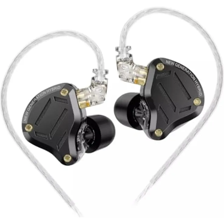 KZ ZS10 PRO 2 NO MIC, In-Ear-Kopfhörer mit Frequenzbereich von 20 bis 40.000 Hz, abnehmbarem Kabel und ergonomischem Design