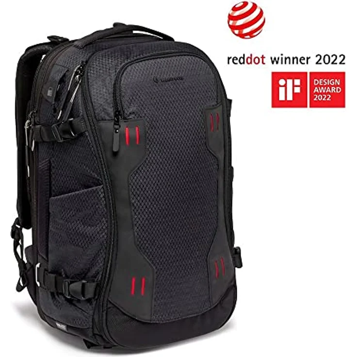 Manfrotto PRO Light Flexloader L, Profi-Rucksack für Kameras, Erweiterbare Tasche für 3-Achsen-Gimbal-Stabilisator, Mehrere Stativbefestigungspunkte, Austauschbare Fächer, Schwarz – Bild 2