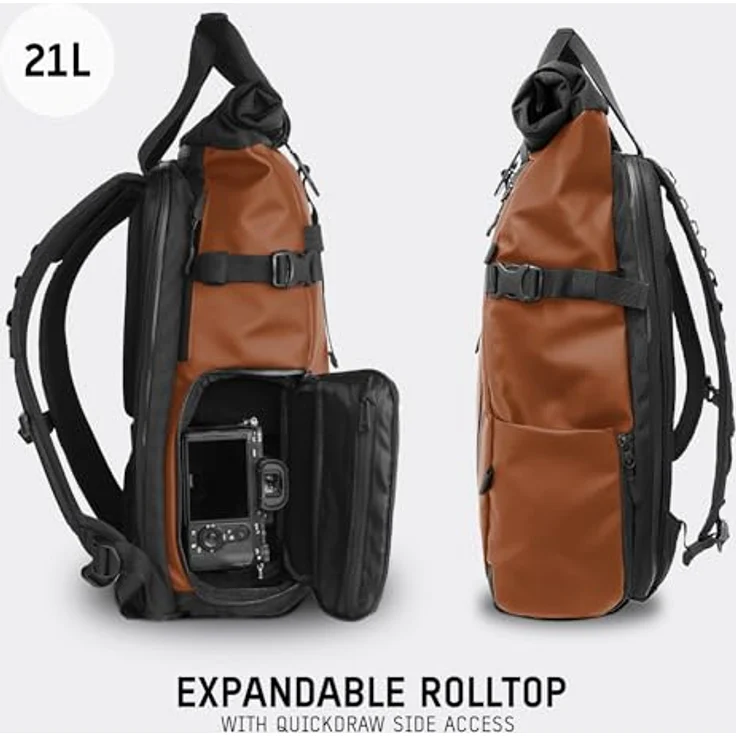 Wandrd The PrvkeV3, Fotorucksack 21 l, Kameratasche mit aktualisiertem Tragekomfort und verbesserter Innenorganisation, Orange – Bild 5