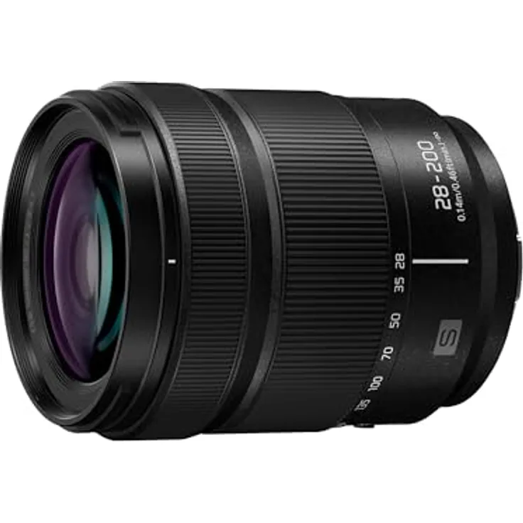 Panasonic Lumix S-R28200E 28-200 mm F4.0-7.1 Makro-OIS-Objektiv, Vollformat-Kameraobjektiv, ideal für 4K-Video, Schwarz