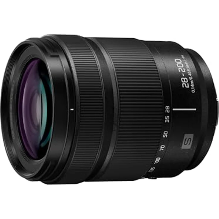 Panasonic Lumix S-R28200E 28-200 mm F4.0-7.1 Makro-OIS-Objektiv, Vollformat-Kameraobjektiv, ideal für 4K-Video, Schwarz – Bild 1