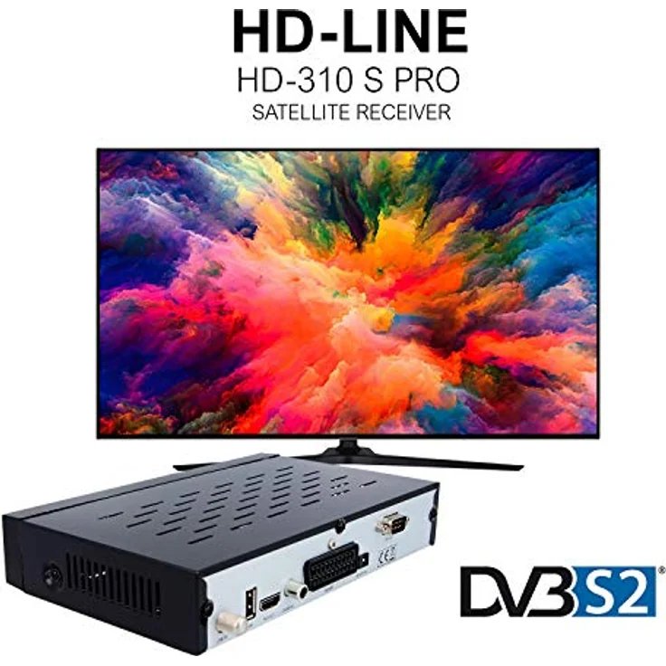 hd-line 310S PRO Receiver Satellit HD Digitaler Satelliten Receiver HDMI DVB S2 Receiver für Sat HD HDMI Sat Receiver HDMI HD Receiver Sat Digital für Satelliten Resiver für TV DVB-S, Mit PVR Schwarz – Bild 3