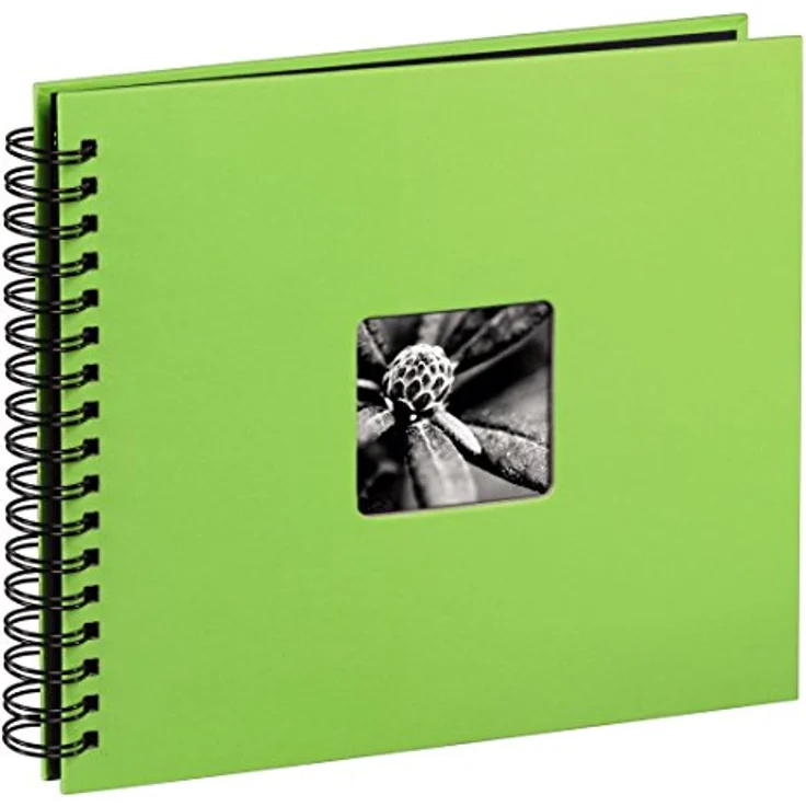 Hama Jumbo Fotoalbum, 36 x 32 cm, 50 schwarze Seiten, 25 Blatt, mit Ausschnitt für Bildeinschub, Fotobuch kiwi – Bild 5