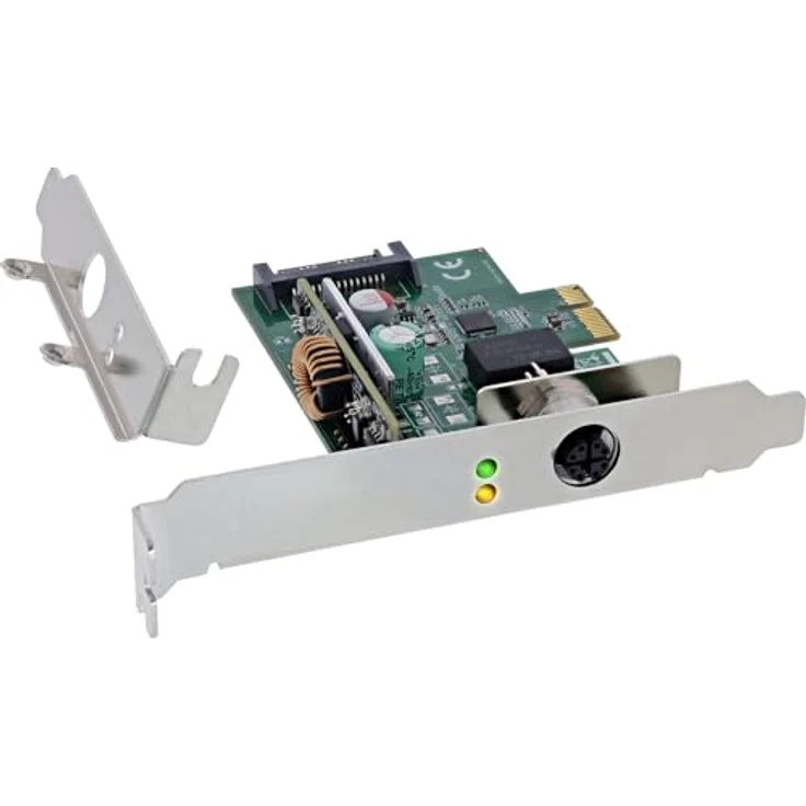 InLine Gigabit Netzwerkkarte, M12 x-kodiert, PCIe x1, 2.1, PoE+, VLAN-Tagging, robust für industrielle Anwendungen, 51124I – Bild 1
