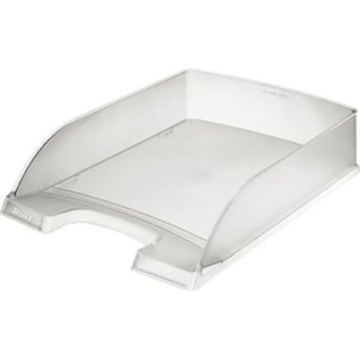 Leitz Briefablage 5227-00-03, Plus, A4, frost, stapelbar, Kunststoff