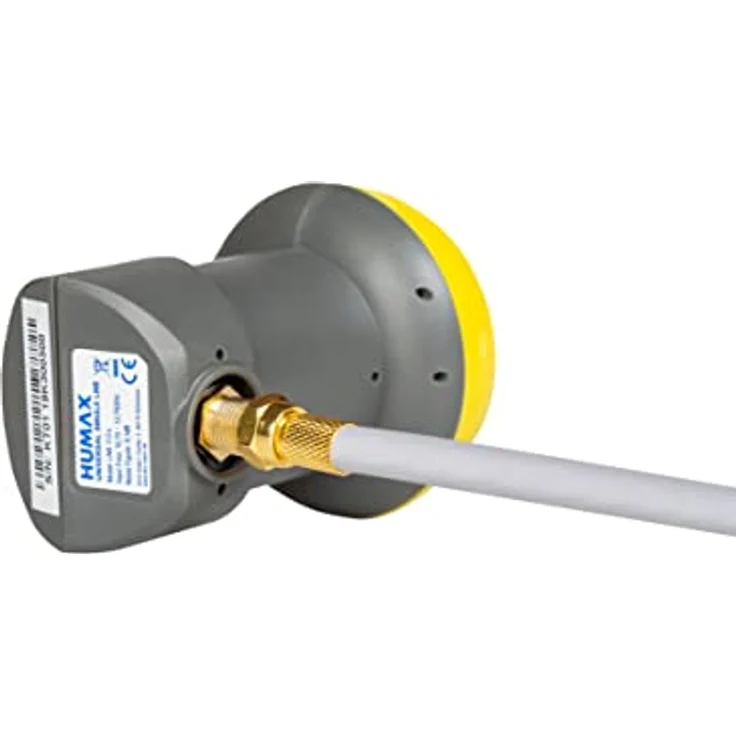 Humax Gold Single LNB, digitales Satelliten universal LNB mit LTE-Filter für 1 Teilnehmer inkl. Wetterschutztülle + F-Stecker für besten Satempfang in HD, Full HD, UHD, 4K und 8K – Bild 6