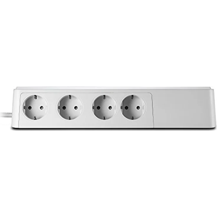 APC Surge Protector - PMF83VT-GR - Steckdosenleiste mit Überspannungsschutz (8-fach Stecker Schuko, schaltbar, 2 TV--Video- und 2 Telefon-Schutz-Ausgänge - Farbe: weiß) – Bild 4