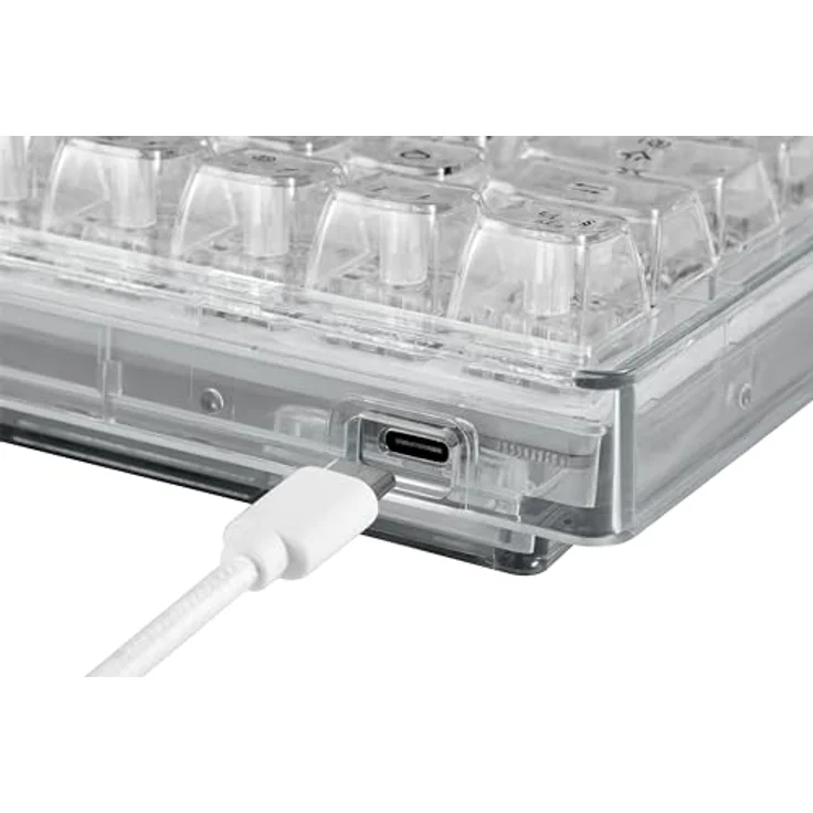 Deltaco Gaming DK460 (DE), Transparente Tastatur mit RGB-Beleuchtung und KTT-Schaltern – Bild 9