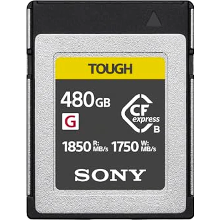 Sony CEB-G480T Compact Flash Express Tough Speicherkarte mit 480GB, Schreiben mit 1750 MB/s, perfekt für RAW-Aufnahmen & 4k Videos mit hoher Bitrate – Bild 1
