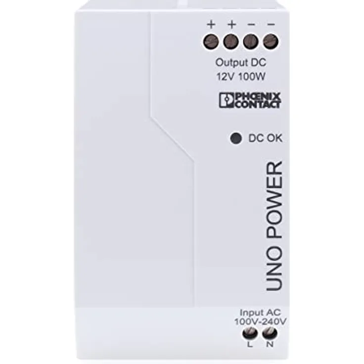 Phoenix Contact UNO POWER 2902997, kompakte USV mit hoher Energieeffizienz, Betriebstemperatur -25 bis 70 °C, Abmessungen 55 mm x 84 mm x 90 mm, 340 g