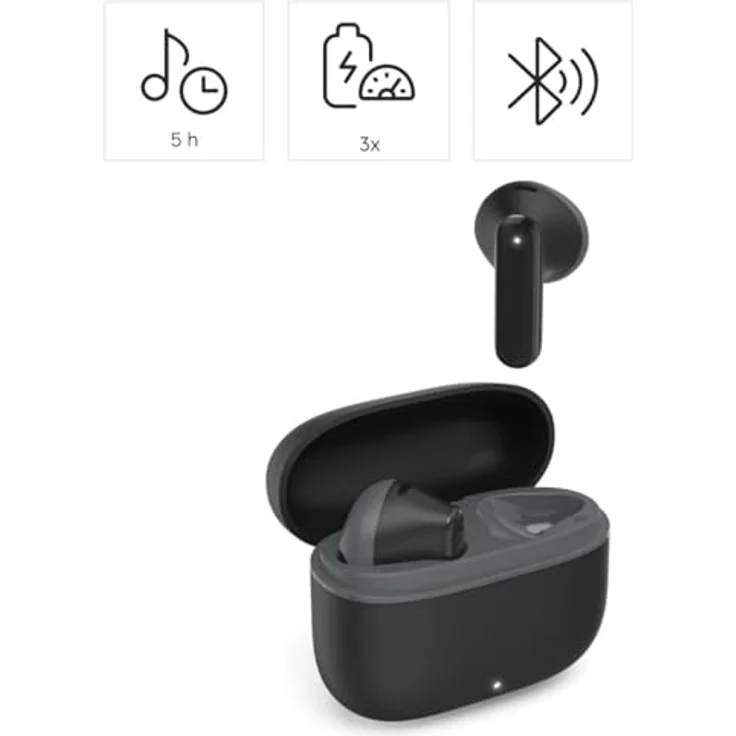 Hama Bluetooth®-Kopfhörer "Freedom Light II" TWS Earbuds mit Sprachsteuerung, SW – Bild 3