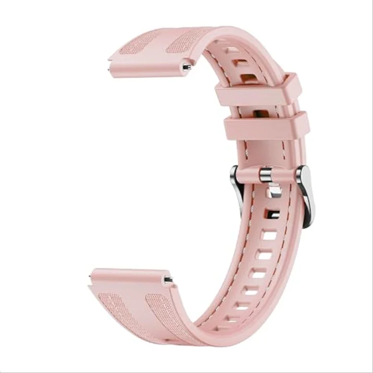 GIOPUEY Armband für Huawei Watch GT 6/GT 5 41mm/5 Pro 42mm, Weiches Silikon, Verschleißfest und Atmungsaktiv - pink – Bild 4