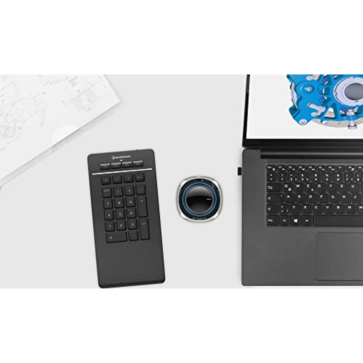 3Dconnexion Numpad Pro (Kabelloser Nummernblock, Bluetooth, USB-C), Mattschwarz – Bild 5