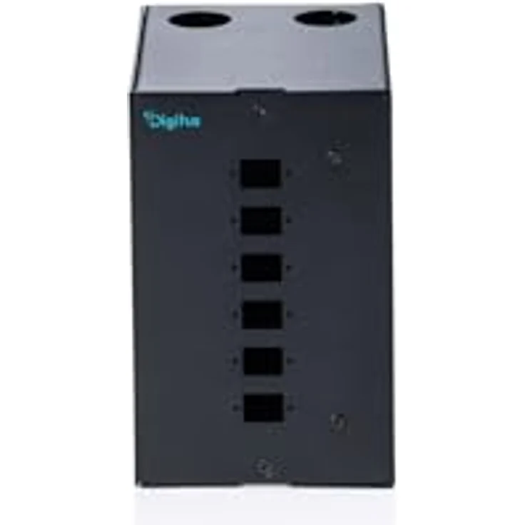DIGITUS LWL-Hutschienenadapter 6 Port SC Simplex/LC Duplex, Spleißkamm für DIN-Rail Montage, Schwarz – Bild 4