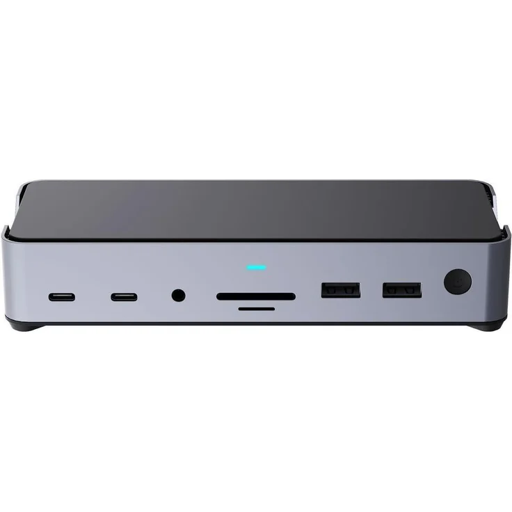 eSTUFF Triple USB-C Docking Station (GLB232006), Aluminiumgehäuse, 100W PD-Laden, Gigabit-Ethernet, 5 USB-Ports – Bild 1