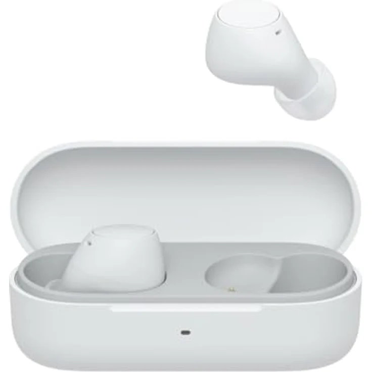 Sony WF-C510 Truly Wireless Kopfhörer - Klein, leicht, Bluetooth In-Ear Kopfhörer mit Multipoint Connection, Ambient Sound, IPX4 Bewertung, Spotify Tap, Quick Charge, 22 Std Akku, iOS & Android - Weiß – Bild 1