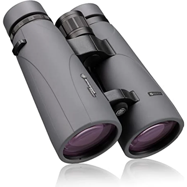 Bresser Fernglas Pirsch ED 15x56 in Schwarz, wasserdicht mit Hochleistungs-ED-Glas, Dielectric- und Phasenvergütung, Twist-up-Augenmuscheln und Argongasfüllung – Bild 2