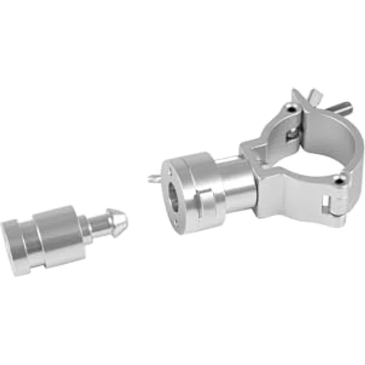 EUROLITE TPZ-1 Klammer mit TV-Zapfen silber | Montageklammer für 50-mm-Rohr, abnehmbare Aufnahme, Maximallast WLL 100 kg – Bild 2