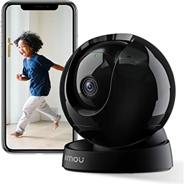 Imou 5MP Überwachungskamera Innen 355°/70°, 2K WLAN Kamera Indoor,Human/Pet Detection,Automatische Verfolgung,Auto Cruise,Zwei-Wege-Audio,Nachtsicht,Rex 3D