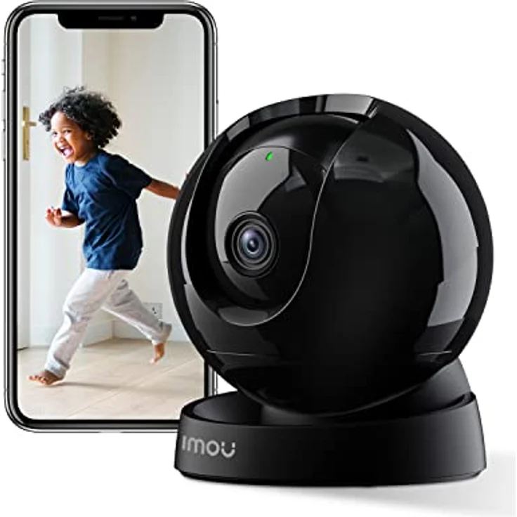 Imou 5MP Überwachungskamera Innen 355°/70°, 2K WLAN Kamera Indoor,Human/Pet Detection,Automatische Verfolgung,Auto Cruise,Zwei-Wege-Audio,Nachtsicht,Rex 3D – Bild 1