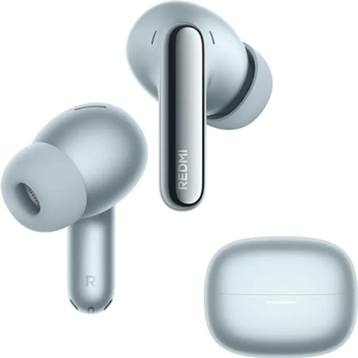 XIAOMI REDMI Buds 8 Pro, In-ear Kopfhörer mit Hi-Res Sound, 55dB Noise Cancelling, Bluetooth, Glacier Blue – Bild 2