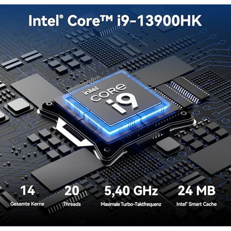 GEEKOM IT13 2025 Edition Mini PC, Intel i9-13900HK, 32GB DDR4, 1TB SSD, 8K Quad Display, Windows 11 Pro – Bild 3