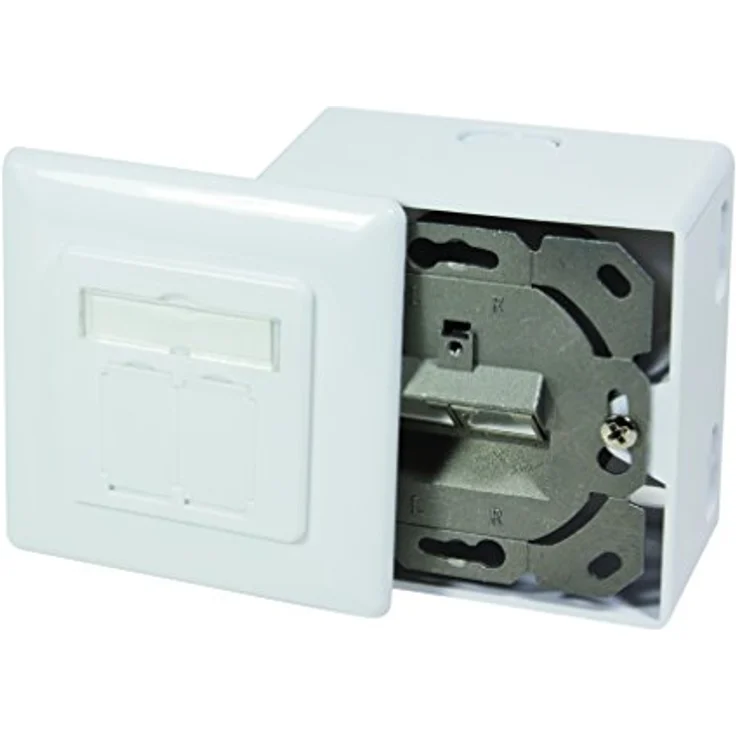 BIGtec CAT.6 Netzwerkdose Dose Kombidose Aufputz / Unterputz Netzwerk Datendose RAL 9003 Signalweiß für Verlegekabel CAT.5 CAT.5e CAT.6 CAT.6a CAT.7 CAT.7a – Bild 7