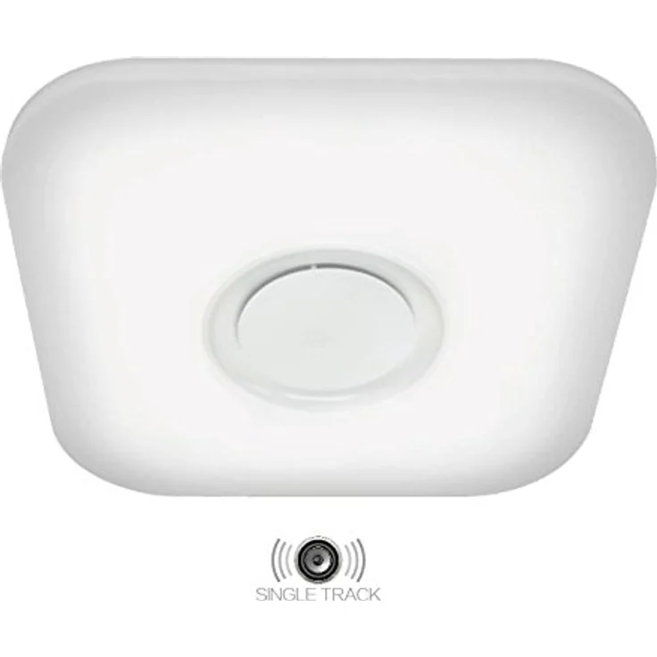Trango 3099 dimmbare 24 Watt LED-Deckenleuchte inkl. Bluetooth-Lautsprecher & RGB-Ambientebeleuchtung, Sternenhimmel-Effekt, weiß – Bild 3