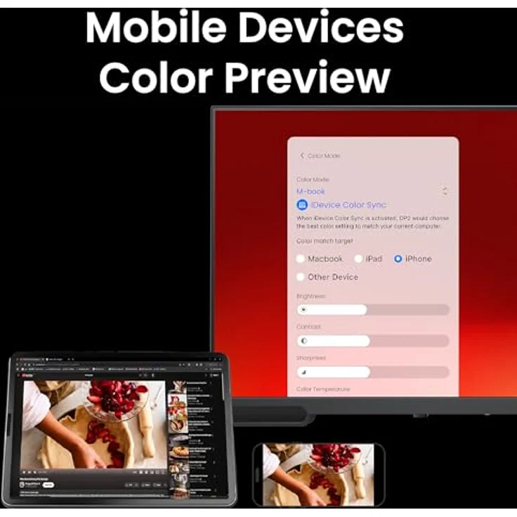 BenQ PV3200U 32" 4K Monitor für Videobearbeitung, 95% DCI-P3, 100% Rec.709/sRGB, 2.1-Kanal-Lautsprecher, ergonomischer Standfuß, werkseitig kalibriert, Mac-kompatibel, USB-C – Bild 4