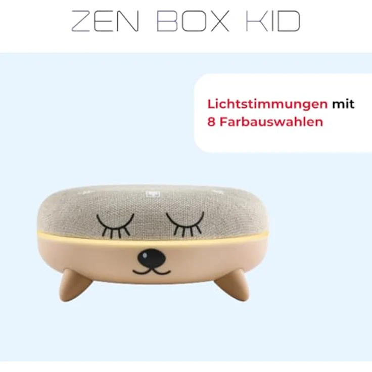 Terraillon Zen Box Kid Soundbox, Einschlafhilfe mit 7 beruhigenden Klängen, 8 Lichtstimmungen & Bluetooth – Bild 4