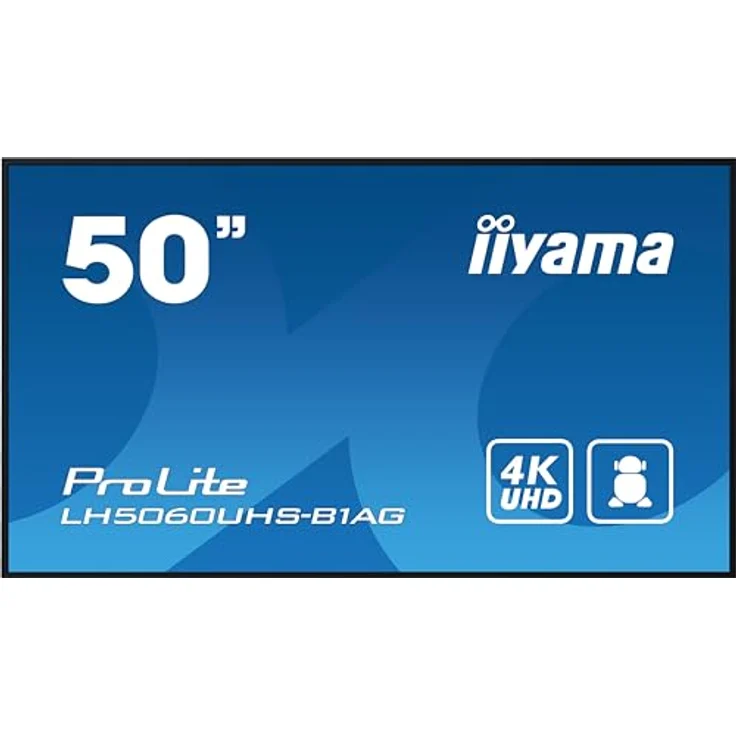 iiyama Prolite LH5060UHS-B1AG 125.7cm 49.5" Digital Signage Display, 4K UHD, Android 11 OS, 24/7 Zuverlässigkeit, schwarz – Bild 3