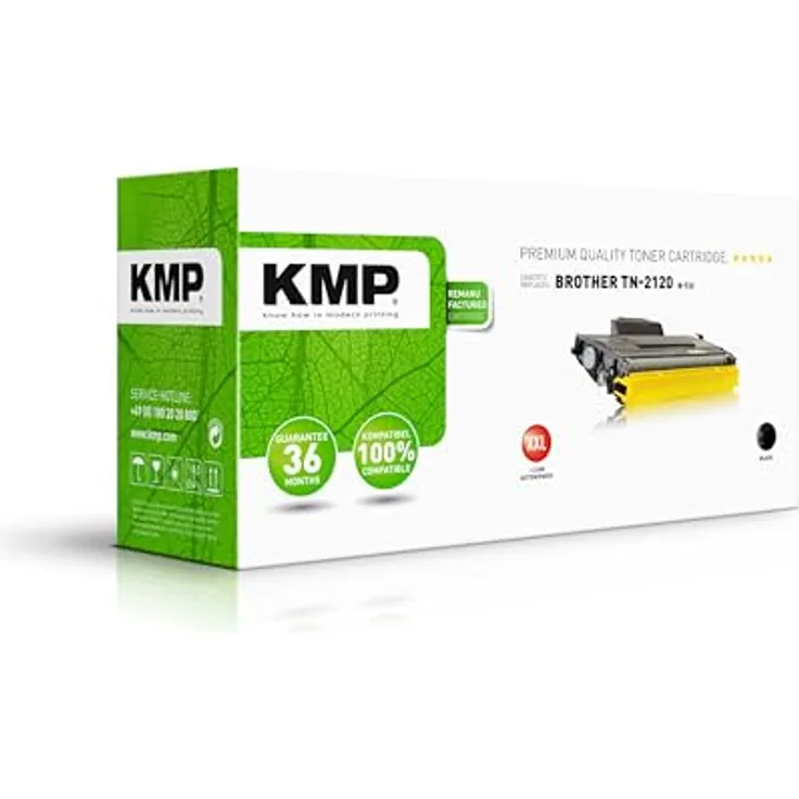 KMP B-T22 Toner XXL, kompatibel mit Brother TN-2120 X (BK), hohe Druckqualität und optimale Schwärzung